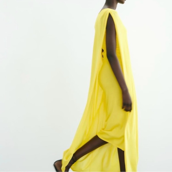 Zara Long Knit Cape Dress Limited Edition NWT - Picture 7 of 15